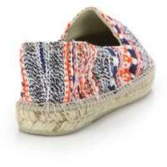 Manebi Ibiza Stripe Tweed Espadrilles Flats 10 NWT - Picture 5 of 10